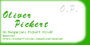 oliver pickert business card