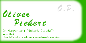 oliver pickert business card